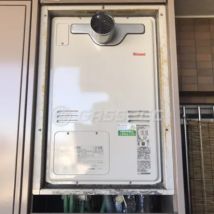 施工後の暖房熱源機（リンナイ RUFH-A2400SAT2-3）
