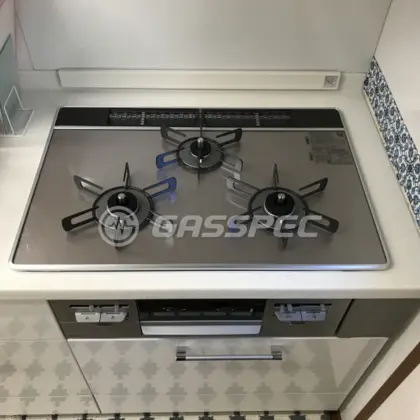施工後のビルトインガスコンロ（リンナイ RS71W28U12RVW）