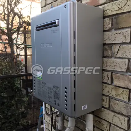 施工後の給湯器（ノーリツ GT-C2462AWX BL）