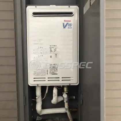 施工後の給湯器（リンナイ RUK-V1610BOX-E）