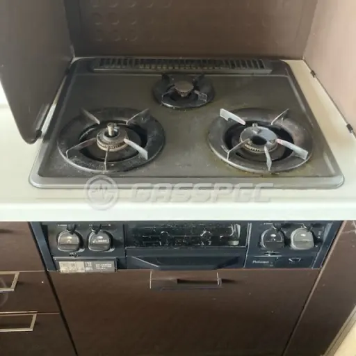 交換前のビルトインガスコンロ（パロマ PKD-35EFA-R）
