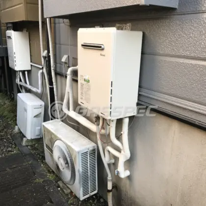 施工後の給湯器（リンナイ RUF-A2005SAW(B)）