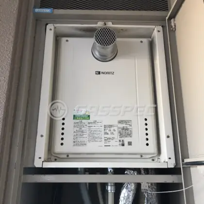 施工後の給湯器（ノーリツ GT-2460SAWX-T-1 BL）