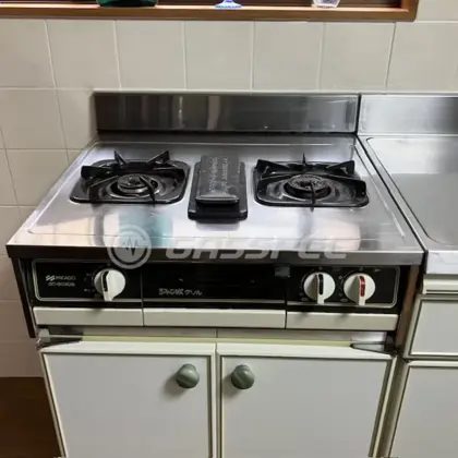 施工前のビルトインガスコンロ（GC-603GS）