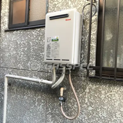 施工後の給湯器（リンナイ RUX-A1613W）