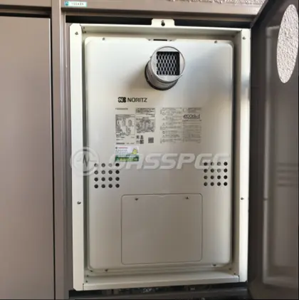 施工後の暖房熱源機（ノーリツ GTH-CV2460AW3H-T BL）