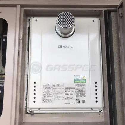 施工後の給湯器（ノーリツ GT-2460SAWX-T-1 BL）