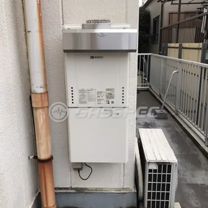 施工後の給湯器（ノーリツ GT-1660SAWX-1 BL）