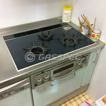 施工前のビルトインガスコンロ（3G-7WGDS）