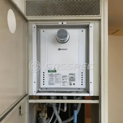 施工後の給湯器（ノーリツ GT-2460SAWX-T-1 BL）