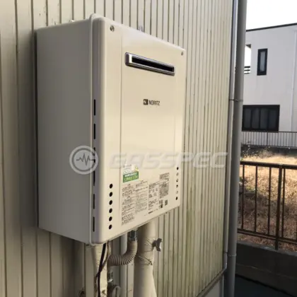 施工後の給湯器（ノーリツ GT-2460SAWX-1 BL）