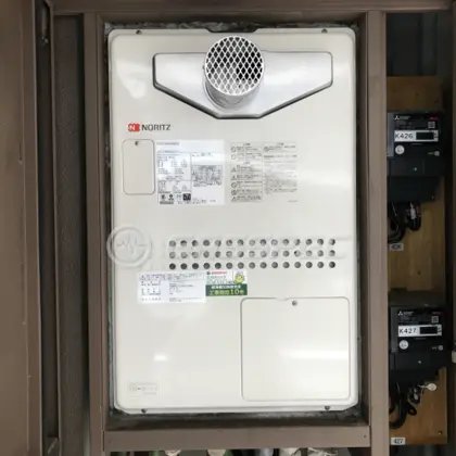 施工後の暖房熱源機（ノーリツ GTH-2444AWX3H-T-1 BL）