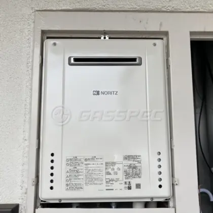 施工後の給湯器（ノーリツ GT-1660SAWX-1 BL）