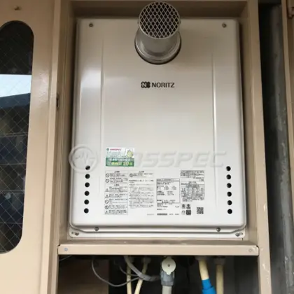 施工後の給湯器（ノーリツ GT-2460SAWX-T-1 BL）