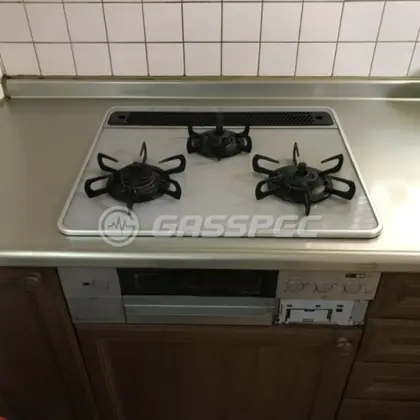 施工前のビルトインガスコンロ（PD-800WV）