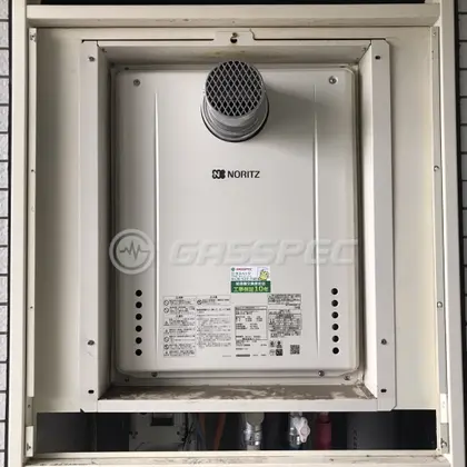 施工後の給湯器（ノーリツ GT-2460SAWX-T-1 BL）