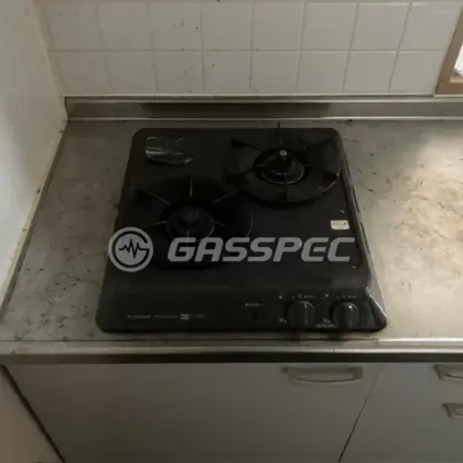 施工前のビルトインガスコンロ（RSG420AOLHN）
