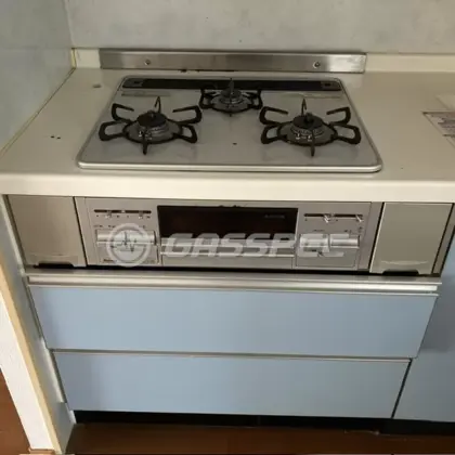 施工前のビルトインガスコンロ（PD-N60WV-60CV）