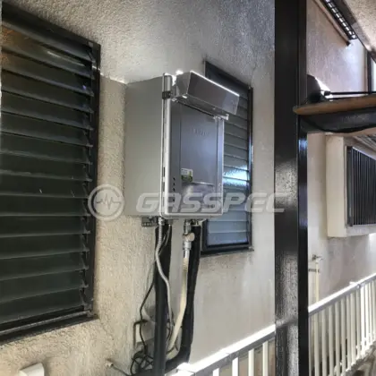 施工後の給湯器（ノーリツ GT-C2462SAWX BL）