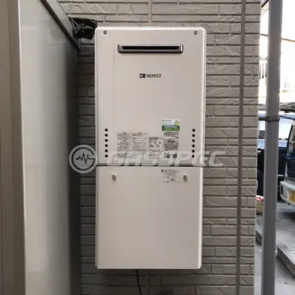 施工後の給湯器（ノーリツ GT-2460SAWX-1 BL）