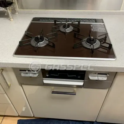 施工後のビルトインガスコンロ（リンナイ RS31W27P10DGVW）