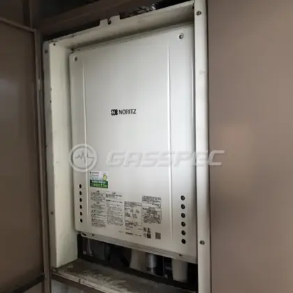 施工後の給湯器（ノーリツ GT-2460SAWX-H-1 BL）