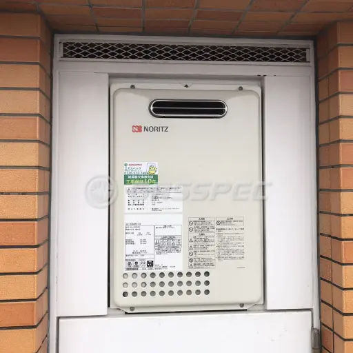 交換後の給湯器（ノーリツ GQ-1626AWX-DX BL）