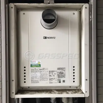 施工後の給湯器（ノーリツ GT-2460SAWX-T-1 BL）