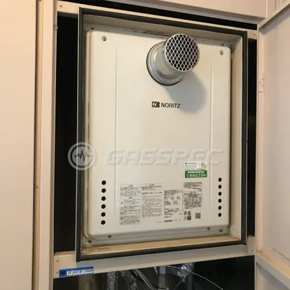 施工後の給湯器（ノーリツ GT-2460SAWX-T-1 BL）