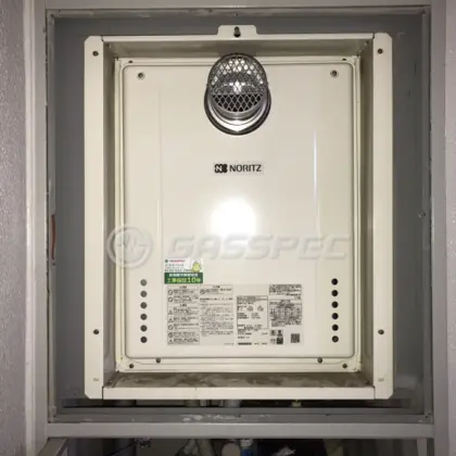 施工後の給湯器（ノーリツ GT-2460SAWX-T-1 BL）