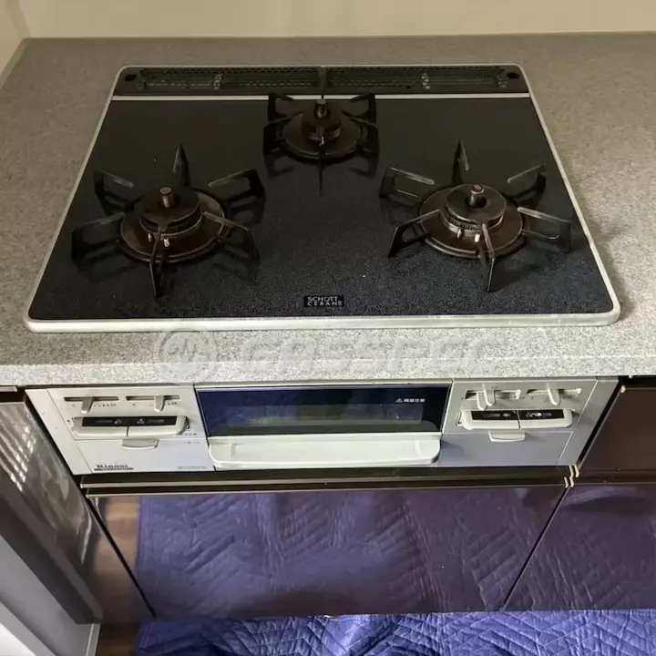 交換前のビルトインガスコンロ（リンナイ RB31AW8A2R-VL）