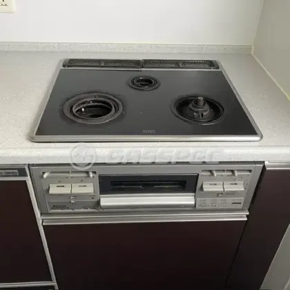施工前のビルトインガスコンロ（RBG-N31A9GS1R）