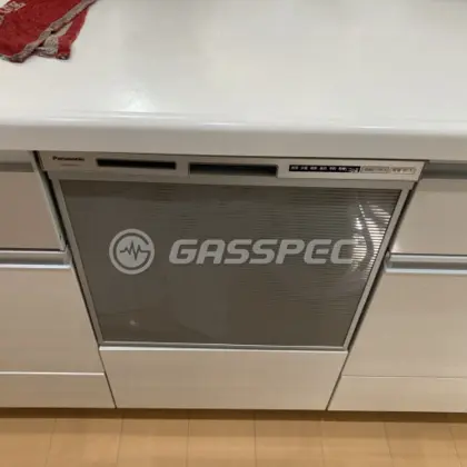 施工後のビルトイン食洗機（パナソニック NP-45RS7S）