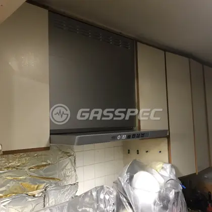 施工後のレンジフード（リンナイ LGR-3R-AP601SV）