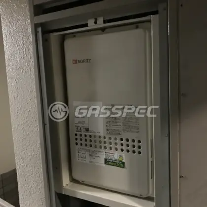 施工後の給湯器（ノーリツ GQ-2427AWX-TB-DX BL）