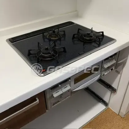 施工前のビルトインガスコンロ（RS31W3S2R）