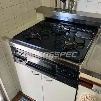施工前のビルトインガスコンロ（PD-N34）