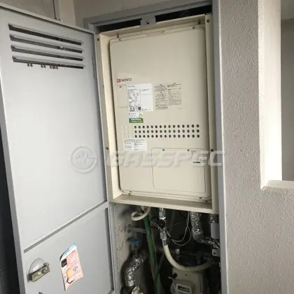 施工後の暖房熱源機（ノーリツ GQH-2443AWXD-TB-DX BL）