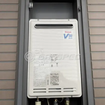 施工後の給湯器（リンナイ RUK-V1610BOX-E）