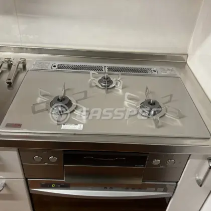 施工後のビルトインガスコンロ（ノーリツ N3WS4PWAS6STESC）