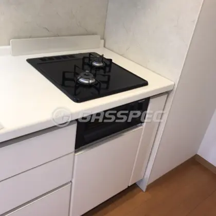 施工後のビルトインガスコンロ（ノーリツ N2G23KSQ1）