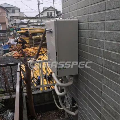 施工後の給湯器（リンナイ RUF-A2005SAW(B)）