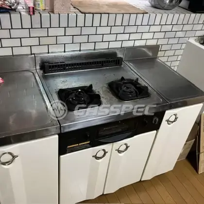 施工前のビルトインガスコンロ（GC60-2HAR）