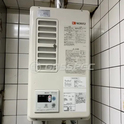 施工後の給湯器（ノーリツ GQ-1620WZD-F-2）