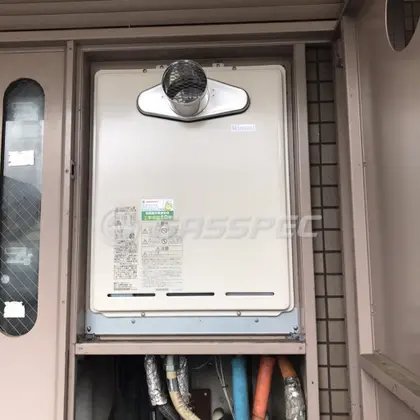 施工後の給湯器（リンナイ RUF-A2405SAT-L(B)）