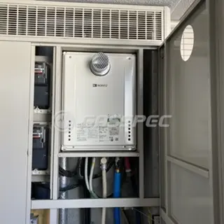 施工後の給湯器（ノーリツ GT-2460SAWX-T-1 BL）