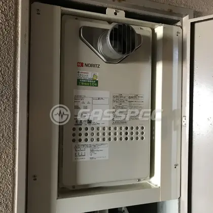 施工後の給湯器（ノーリツ GQ-2427AWX-T-DX BL）