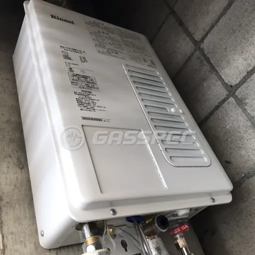 交換後の給湯器（リンナイ RUX-V1615SWFA(A)-E）