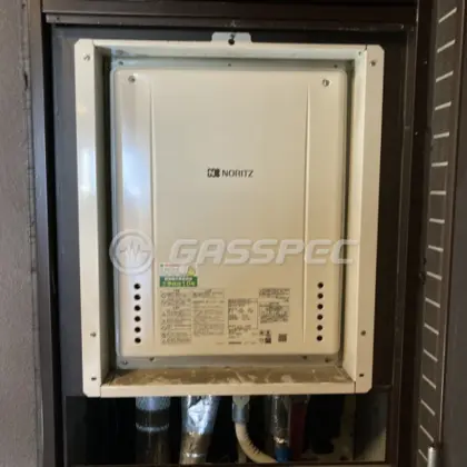 施工後の給湯器（ノーリツ GT-2460SAWX-H-2 BL）