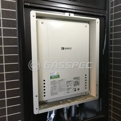 施工後の給湯器（ノーリツ GT-2460SAWX-H-2 BL）